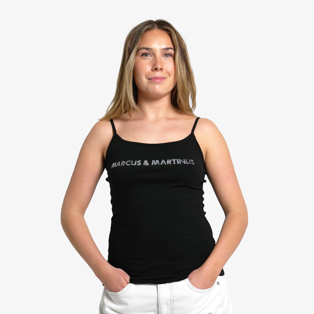 Rhinestone Strap Top - Limited Drop